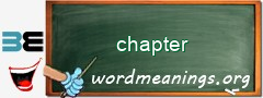 WordMeaning blackboard for chapter